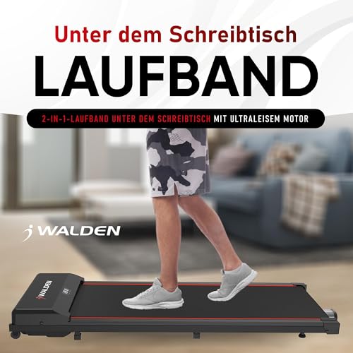 Laufband Walking Pad Gewicht 100 kg 0.75 PS 1-6km/h Ultraflach Walking Pad Unter dem Schreibtisch - 2