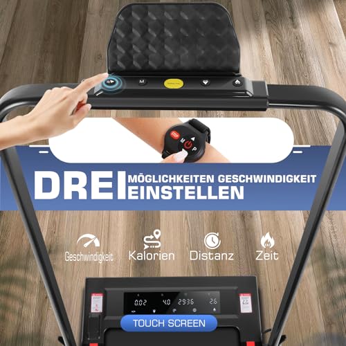 Laufband für Zuhause ANCHEER 4-in-1 Laufband Klappbar, Walking Pad mit Steigung | 1-12 km/h | Fernbedienung | 2s Faltbar - 3