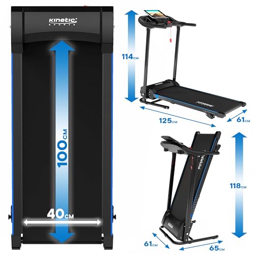 KINETIC SPORTS Laufband klappbar KST2900FX - 750 Watt leiser Elektromotor, Extra breite 40 cm Lauffläche, 16+1 Programme, Manuelle Steigung, GEH- und Lauftraining, LCD Display, 10 km/h, bis 120 kg - 8