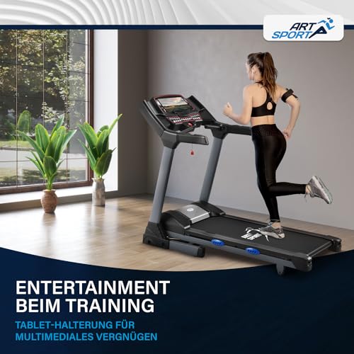 ArtSport Laufband Speedrunner 6000 klappbar - 22 km/h, 99 Programme, 22 Steigungsstufen, 7 Zoll LCD Display, bis 150 kg, Lauffläche: 133 x 50 cm - 5