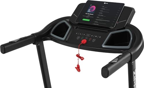 Zipro Laufband für Zuhause klappbar Colt, Walking Pad mit Lautsprecher, LCD-Anzeige, Steigung und Holder, Heimtrainer bis 110 kg und 1 PS Motor, 1-12 km/h Geschwindigkeit, 12 Programme, - 6