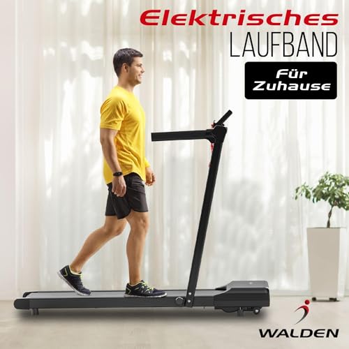 Elektrisches Laufband für Zuhause, Büro, Joggen, Laufen, ultraflach, schmal, Fitness, Workout, Fernbedienung, Walden F2800 (F2800DE) - 6