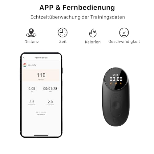 WalkingPad P1 Laufband Klappbar Laufband für Zuhause 0,5-6km/h 1PS Motor 746W mit App und Fernbedienung, Ultra Slim Walking Treadmill für Heimfitnessübungen - 5